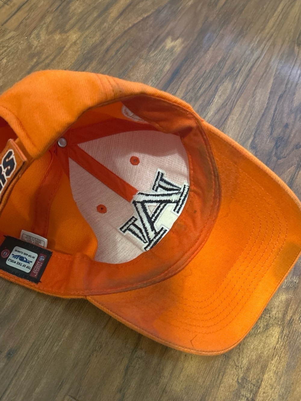 Auburn Tigers Orange Embroidered Baseball Cap - Picture 5 of 6